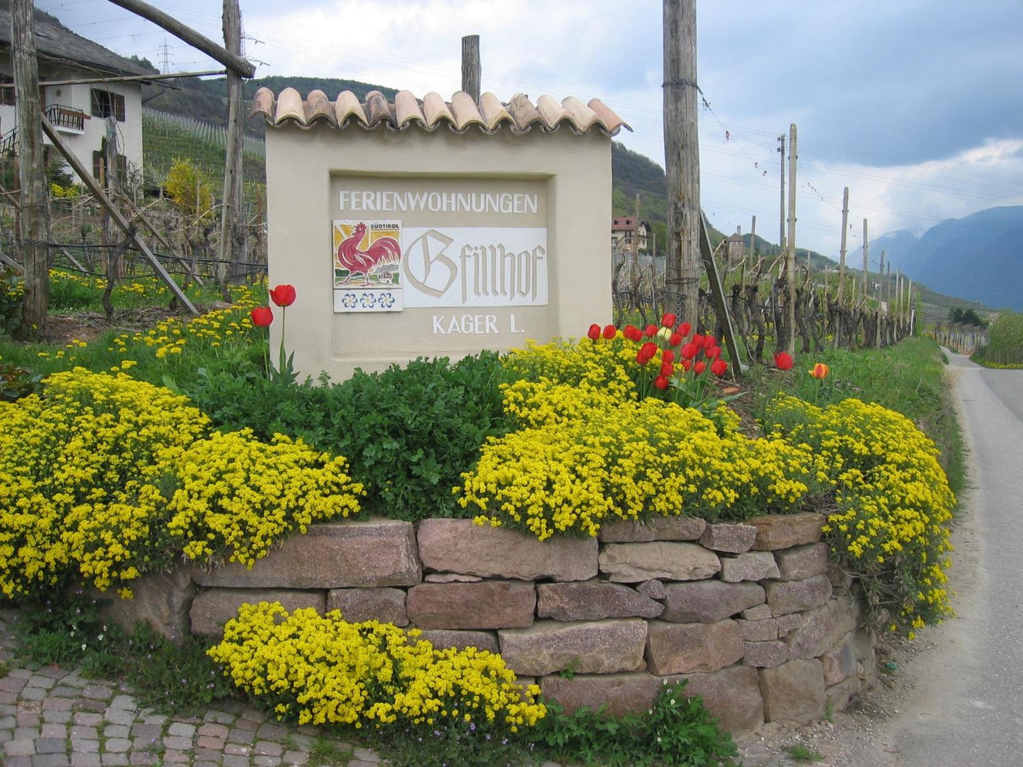 Gfillhof Ferienwohnung 3 Eppan an der Weinstraße Buitenkant foto